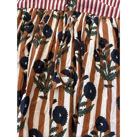 Designer Block Print Coastal Grandma NWOT Darling Isle kaftan midi dress, Sm, $2 - Picture 4 of 9